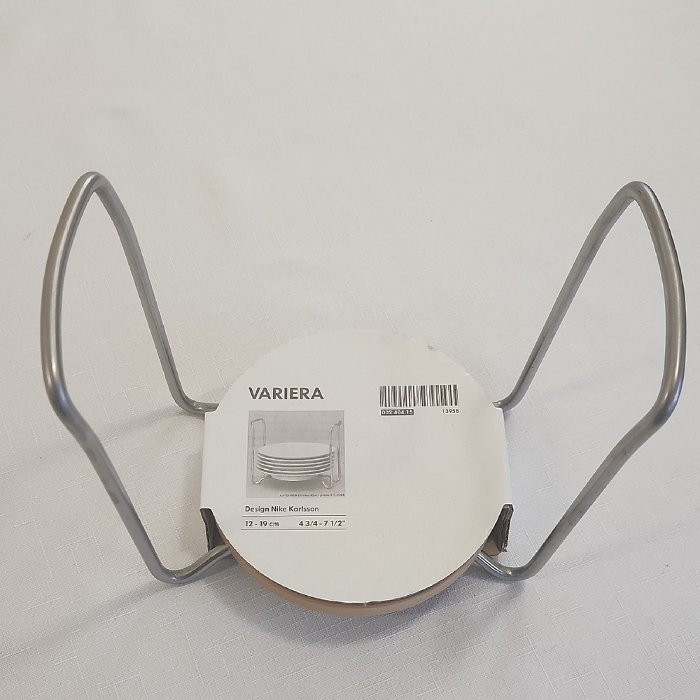 Ikea Variera Adjustable Plate Holder. NWT  Size 4 3/4" - 7.5"